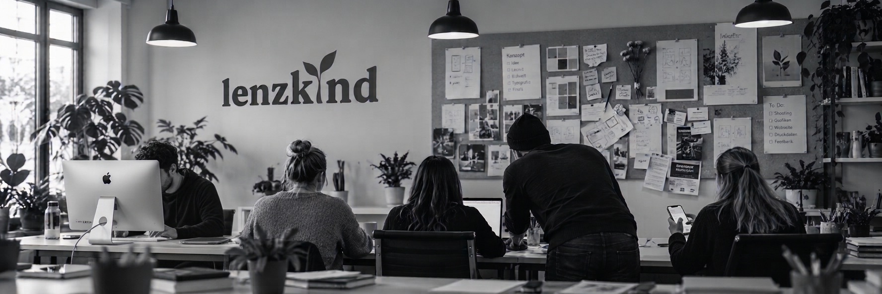 Das Lenzkind-Team bei der Arbeit im Studio